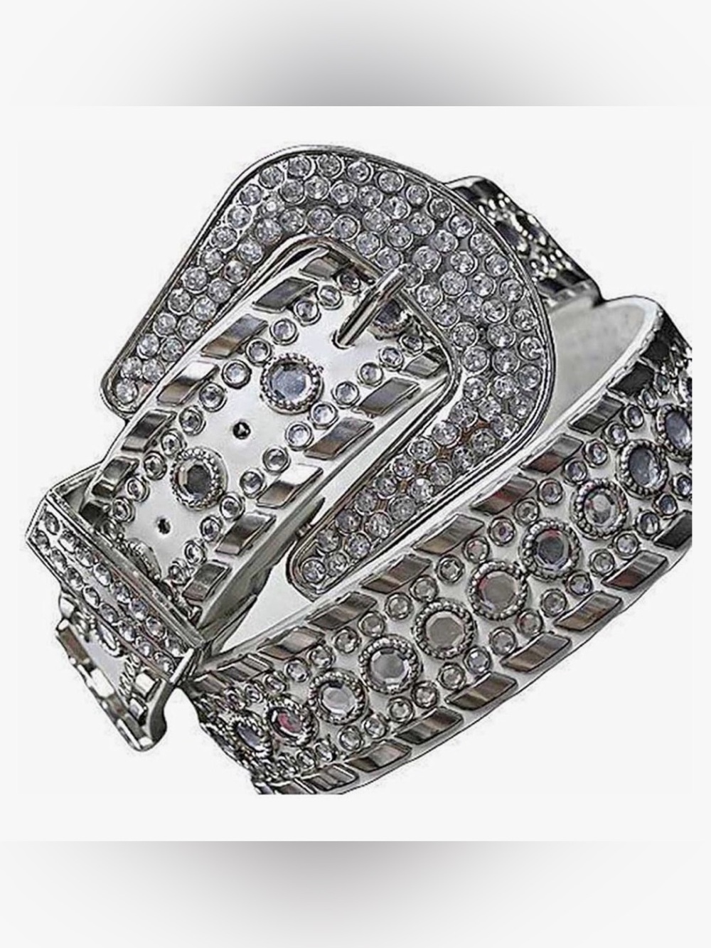 Rhinestone Belt for Women Men Western Cowgirl Cowboy Bling Studded Leather Be...